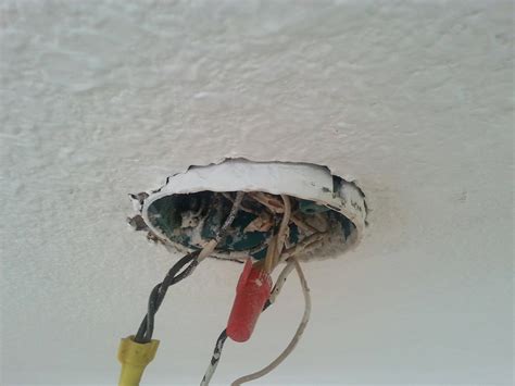 add ceiling electrical box|retrofit ceiling light box.